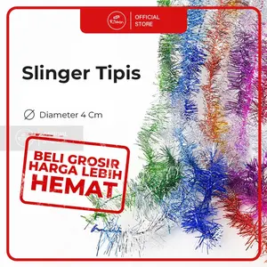 Slinger Tipis 4 cm x 120 cm Tinsel / Selinger Hantaran Dekorasi Pesta