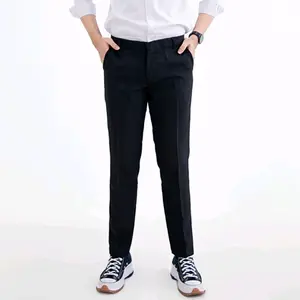 tren'co celana formal celana kerja slimfit celana bahan woll pria premium slim fit