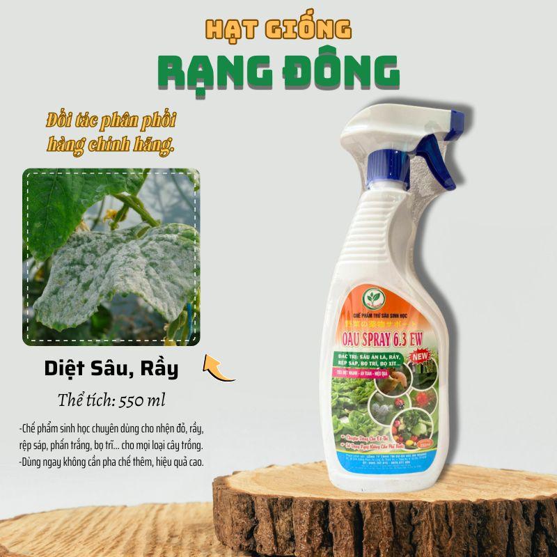 Chế Phẩm Sinh Học OAU 6.3EW GreenHome Chai 500Ml Thảo Mộc Đặc Trị Rệp Rầy Bọ Trĩ Cho Cây Và Hoa - Hạt giống Rạng Đông