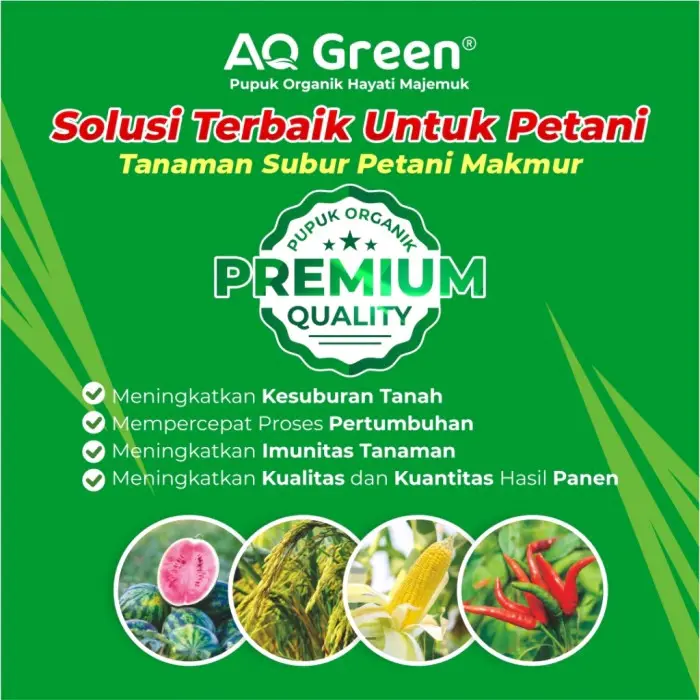 Aq Green Gold 1000 grm Pupuk Untuk Karet Sawit Pelebat Buah Penyubur Tanah Peningkat Hasil Panen 2