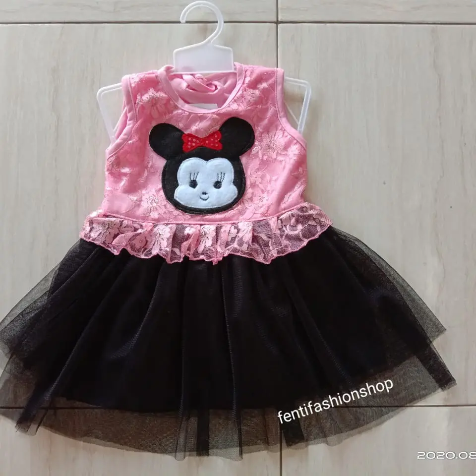 Dres anak 2-9 bulan Katun Perempuan