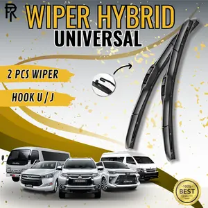 [ SPESIAL LIVE ] Wiper Mobil Hybrid Blade Universal 1 Set Kiri dan Kanan Pembersih Kaca Depan