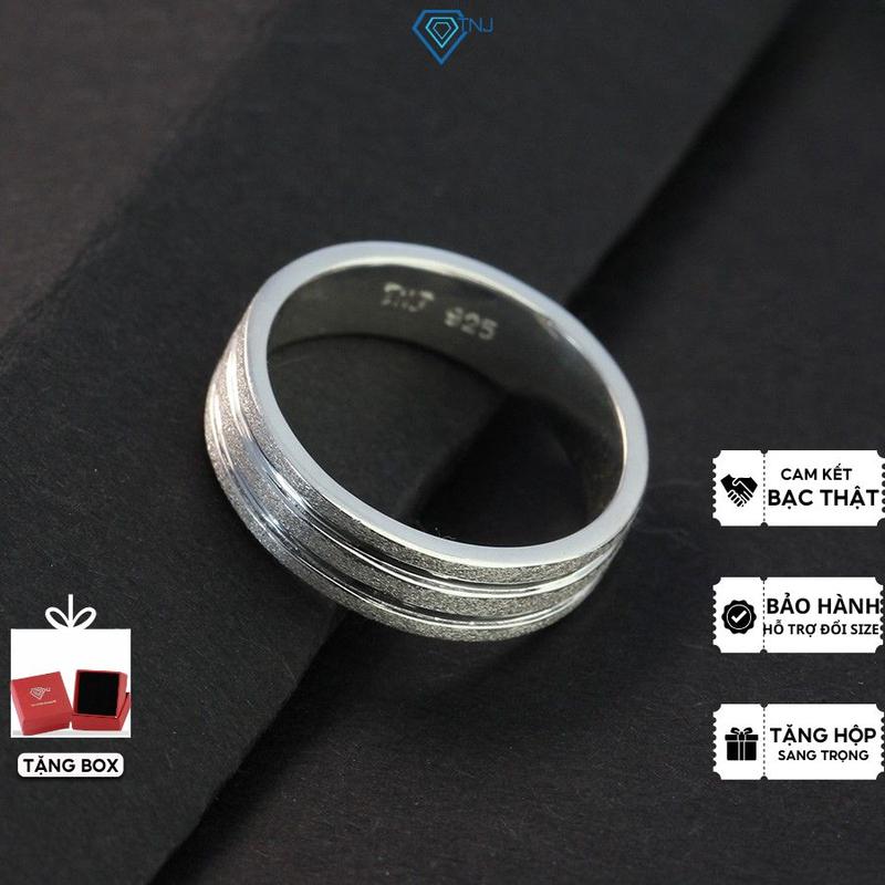  Nhẫn nam bạc 925 đeo ngón út cá tính NNA0124 - Trang Sức TNJ 