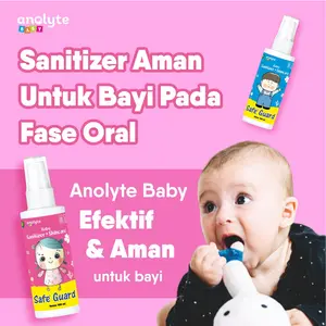 Anolyte Baby Safeguard 100ML - Hand Sanitizer dan Skincare Bayi Halal dan Hypoallergenik