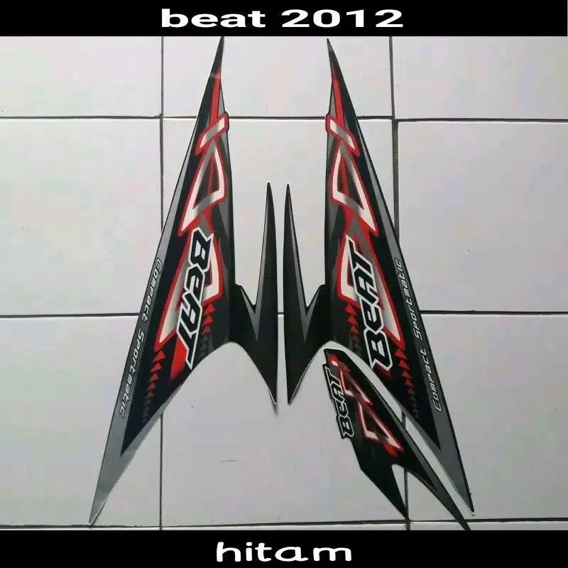 stiker stripping  standr Motorcycle list body motor beat 2012