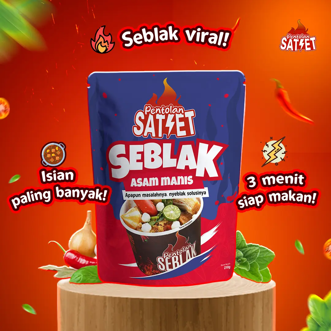 Pentolan Satset - Seblak Asam Manis - Seblak Viral