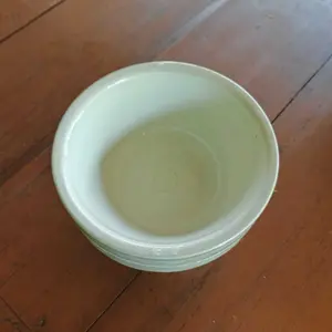 MANGKOK JAGO PUTIH PLASTIK 12 PCS ( 1 LUSIN ) - Mangkok jago legendaris BPA FREE