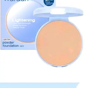 Wardah LiGHTENING POWDER SPF 40PA+++ Fundation Light Feel dengan Airy-Coated Particle & Niacinamide untuk Coverage Instan dan Perlindungan UV Makeup Skincare untuk Aktivitas Harian