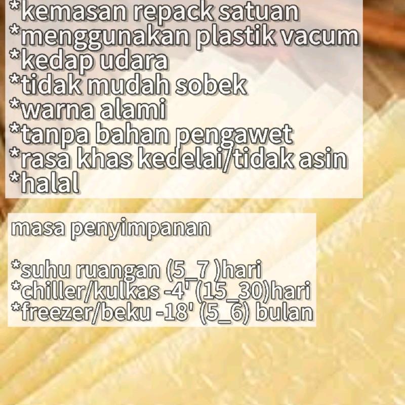Lembaran Kulit Kembang Tahu Kering Rasa Tidak Asin 10x10cm Isi 50 Lembar - Makanan Food 3
