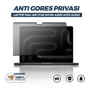 Pelindung Layar Laptop Anti Gores Mac Air 13 M2 2022 A2681 2024 A3113 2025 A3240 Melindungi Privasi Sinar Biru Bening