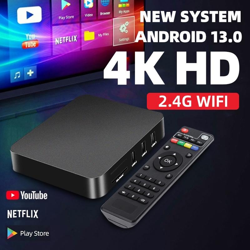 กล่องทีวีอัจฉริยะ ความละเอียด 4K HD, RAM 16GB + ROM 256GB, WIFI ...