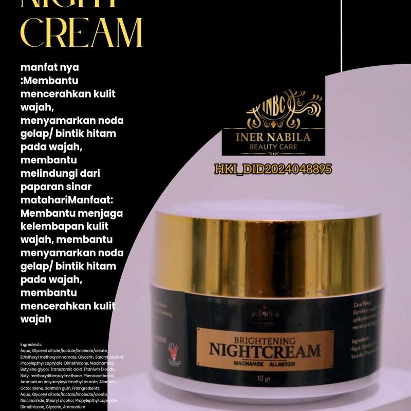 BRIGHTENING NIGHT CREAM Perawatan 2