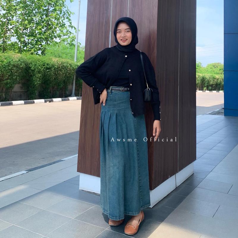 Awsme - Rok Jeans Rample Bio Stone Hijab Friendly - Shop | Tokopedia