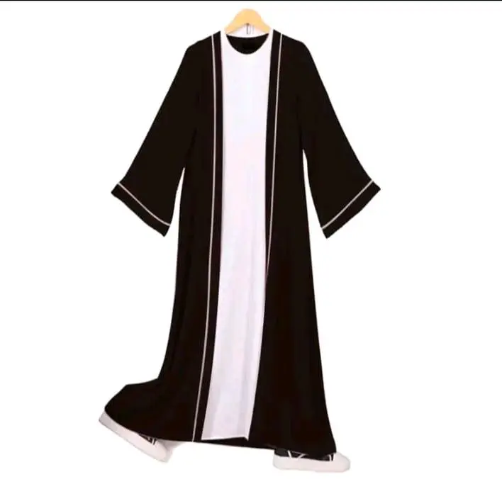 Turkishtan Gamis abaya kombinasi warna. Crinkle Airflow Dress Wanita Muslim 4