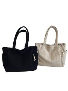 Bolso de compras de pana para otoño e invierno 2025, bolso bandolera casual de gran capacidad para mujer, bolso tote de alta gama para el trabajo, bolsos para mujer
