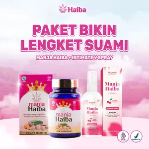 [BUNDLING MANJA] Manja Haiba dan V Spray - Perawatan Kewanitaan Aroma Lychee Segar & Feminin Tanpa Alkohol 50ml