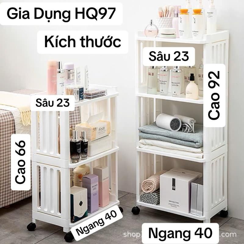 Kệ Nhựa 3 Tầng - 4 Tầng Chịu Lực TốT Kệ Nhà Tắm. kệ Bếp Kệ SPA Kệ Văn Phòng Giá Để Sách Có Bánh Xe Di Chuyển Tiện Ích Đa Năng Kitchen