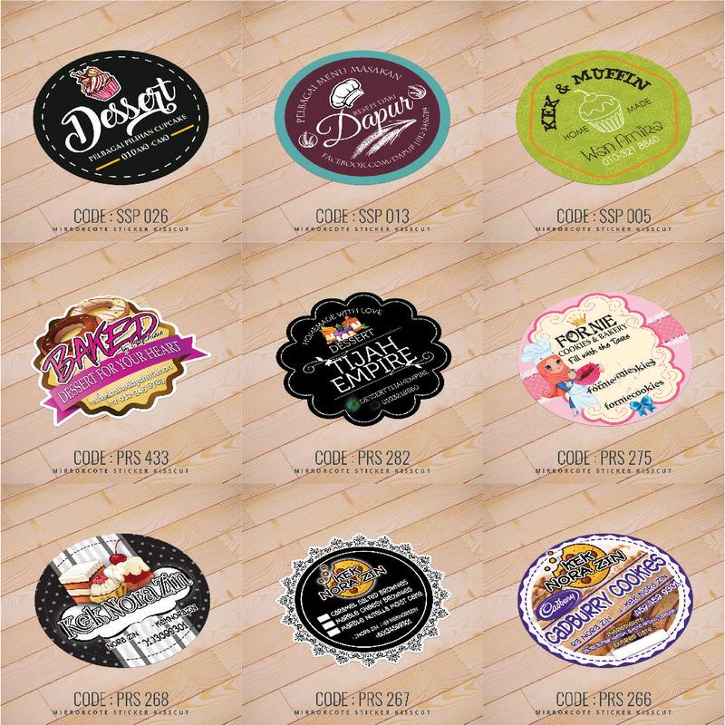Sticker Produk Kek Cupcake Bakery Cookies - TikTok Shop Malaysia