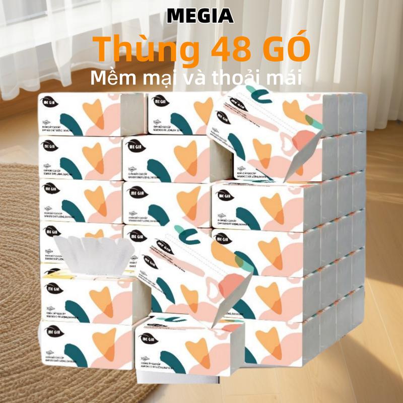 COMBO 48 GÓI GIẤY ĂN MEGIA 240 TỜ 5 LỚP Chính Hãng - Khăn Giấy Tiện Lợi 5 Lớp -…