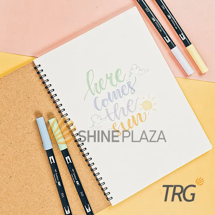 Buku Tulis Catatan B5 Bookpaper Dot Grid Plain Ruled TRG - TRG Kraft Cover Spiral Notebook 4