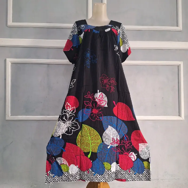 Daster Hengky Sikak motif F Laut & Trisula warna Ld 120cm Pb 110cm Non busui Nyaman di pakai Tidur 4