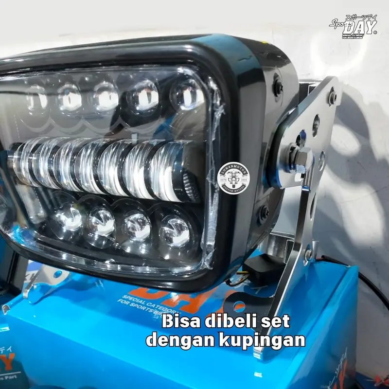 DAYMAKER RX KING BILED RGB BATOK HITAM SPORTSDAY LAMPU DEPAN RXKING GL 6