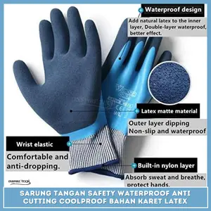 Sarung Tangan Kebun Glove Bahan Karet Latex Waterproof