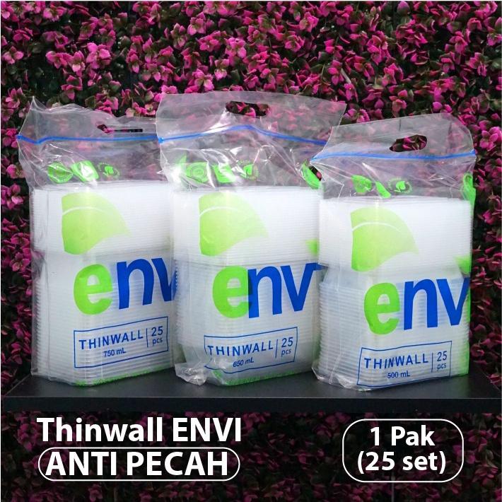 Thinwall Anti Pecah 500 ml - Thinwall ENVI - Kotak Makanan - Rectangle 4