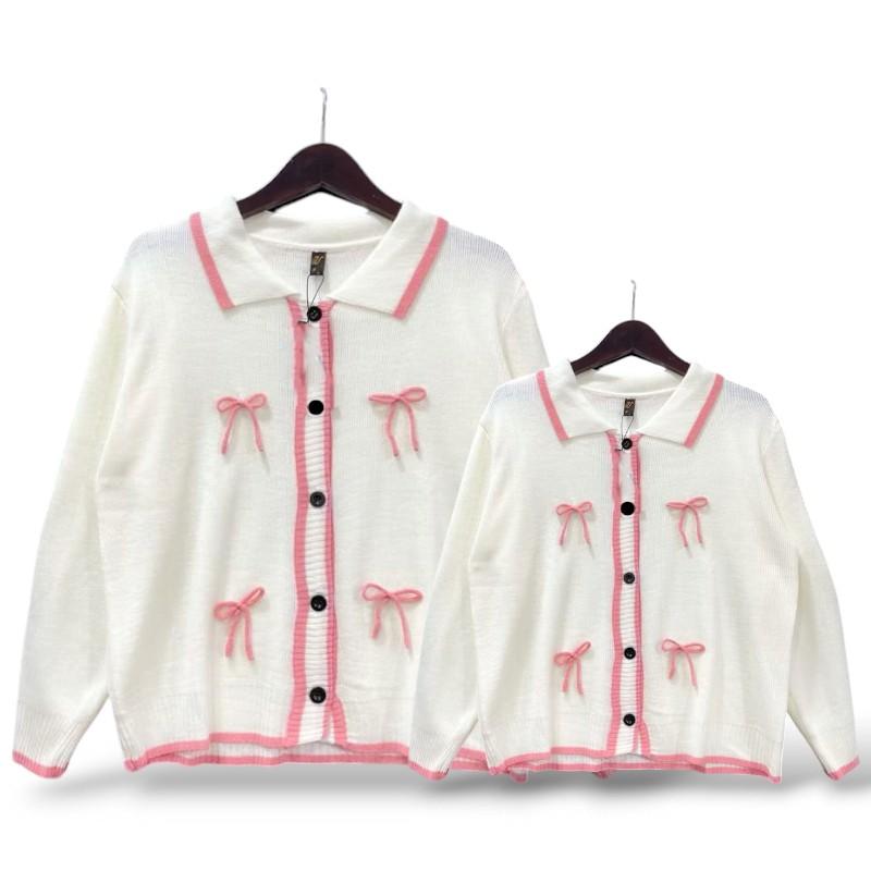 Product Introduction of Keiko Cardigan Rajut Couple Ibu Anak Perempuan 1-10 Tahun Outer Kardigan Wanita Korean Style 41