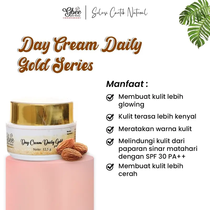 Day Kinclong GOLD MEDIUM Gbee Glow Beauty / BPOM / COD / Free Gift 4
