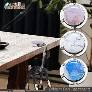 Gantungan Tas/Pakaian Bentuk U Kait 2in1 Bag Table Hook Portable