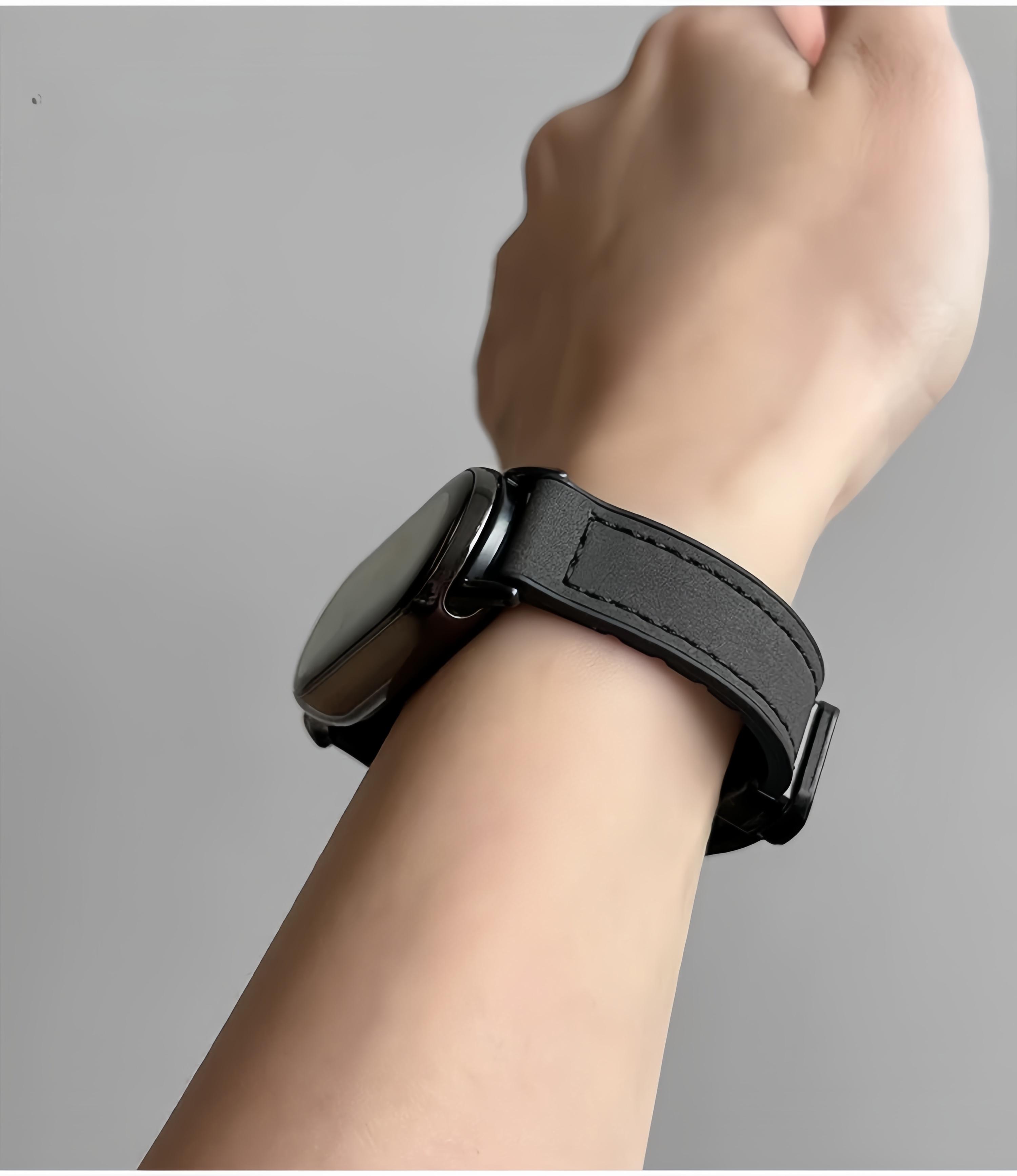 （Tidak termasuk jam）Strap untuk For Xiaomi Smart Band 8/9/10 for Miband 10/9/8 Tali Jam Tangan Kulit dengan Magnet, Anti Air, Fashionable, Berbagai Warna, Cocok untuk Olahraga dan Bisnis