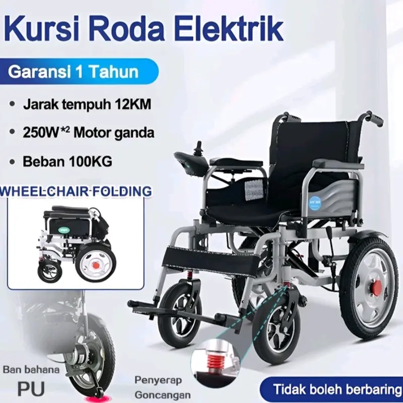 kursi roda elektrik ot627 bisa lipat dan rebahan full otomatis / kursi roda listrik cerdas sepenuhnya 2