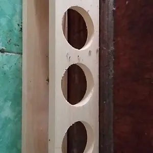 Rak Botol Kayu Tempat Naruh Botol Sirup dll 3-5 Lobang DIAMETER 7CM