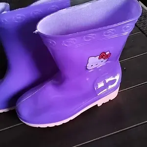 (328-2/228-2B) Sepatu Boots Jelly Anak Cewek Remaja Hello Kitty Premium Anti Air Hujan Super Lucu Cantik Trendy Mokaya / Ukuran 26-35 Fashion