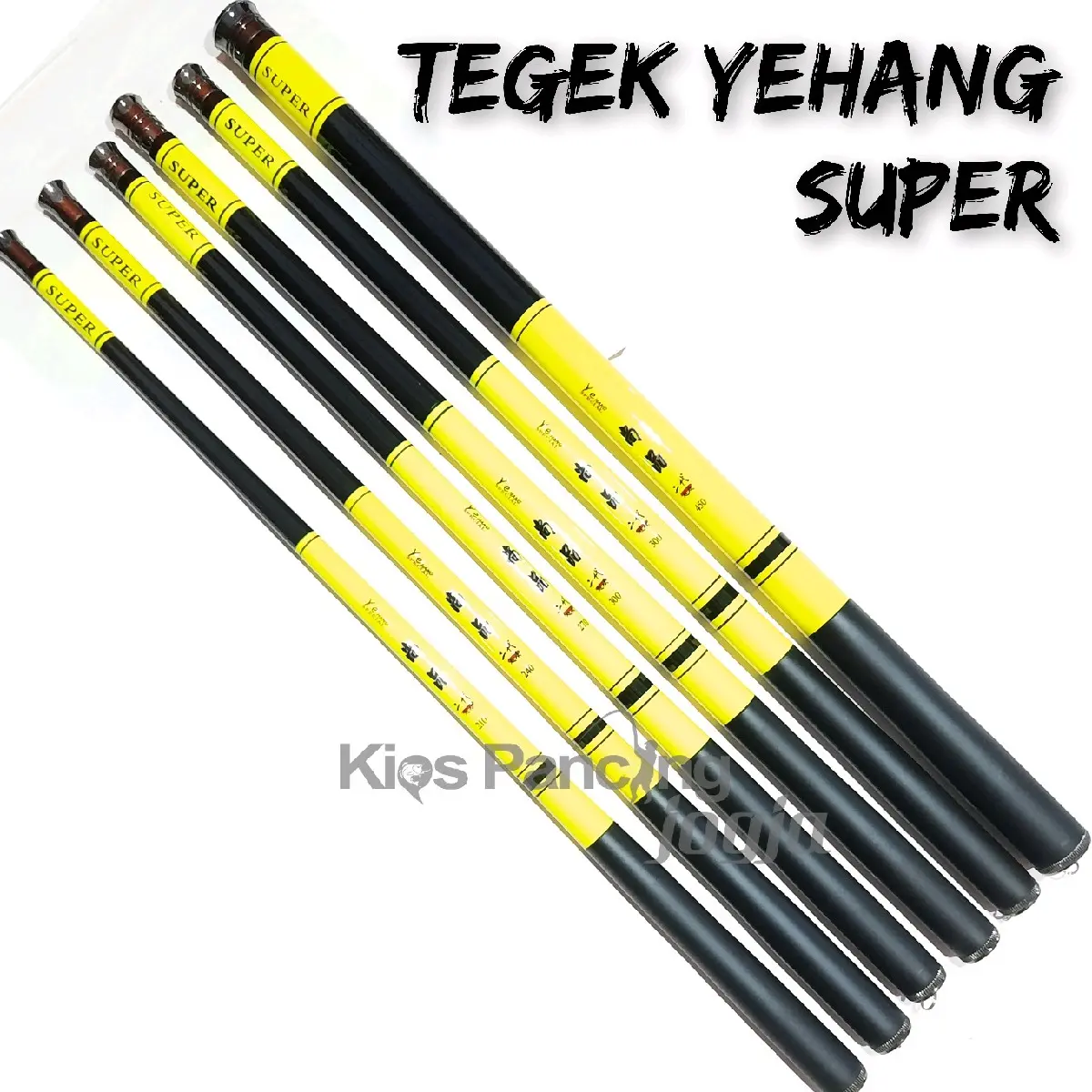 Joran Tegek Yehang Super 180 210 240 270 300 360 450 Hijau Stabilo