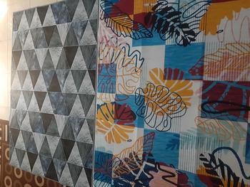 Product Review of RAJA - Karpet Lantai Eropa Anti Slip Bahan Polyester Alas Karet Motif Estetik Karpet Ruang Tamu Modern Carpet from R**i 1