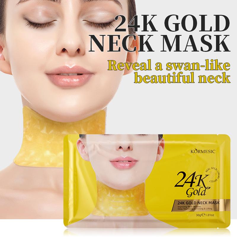 KORMESIC24K Gold Essence Moisturizing Neck Mask 5 pieces 0