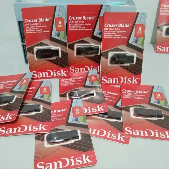 FLASHDISK SANDISK CRUZER BLADE KUALITAS BAGUS - KAPASITAS 2GB 4GB 8GB 16GB 32GB 64GB 128GB 1