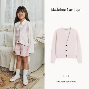 S The Label - Madeline Cardigan | Outer Anak | Atasan Knit Casual Anak Perempuan | Cardigan Knit Anak Perempuan