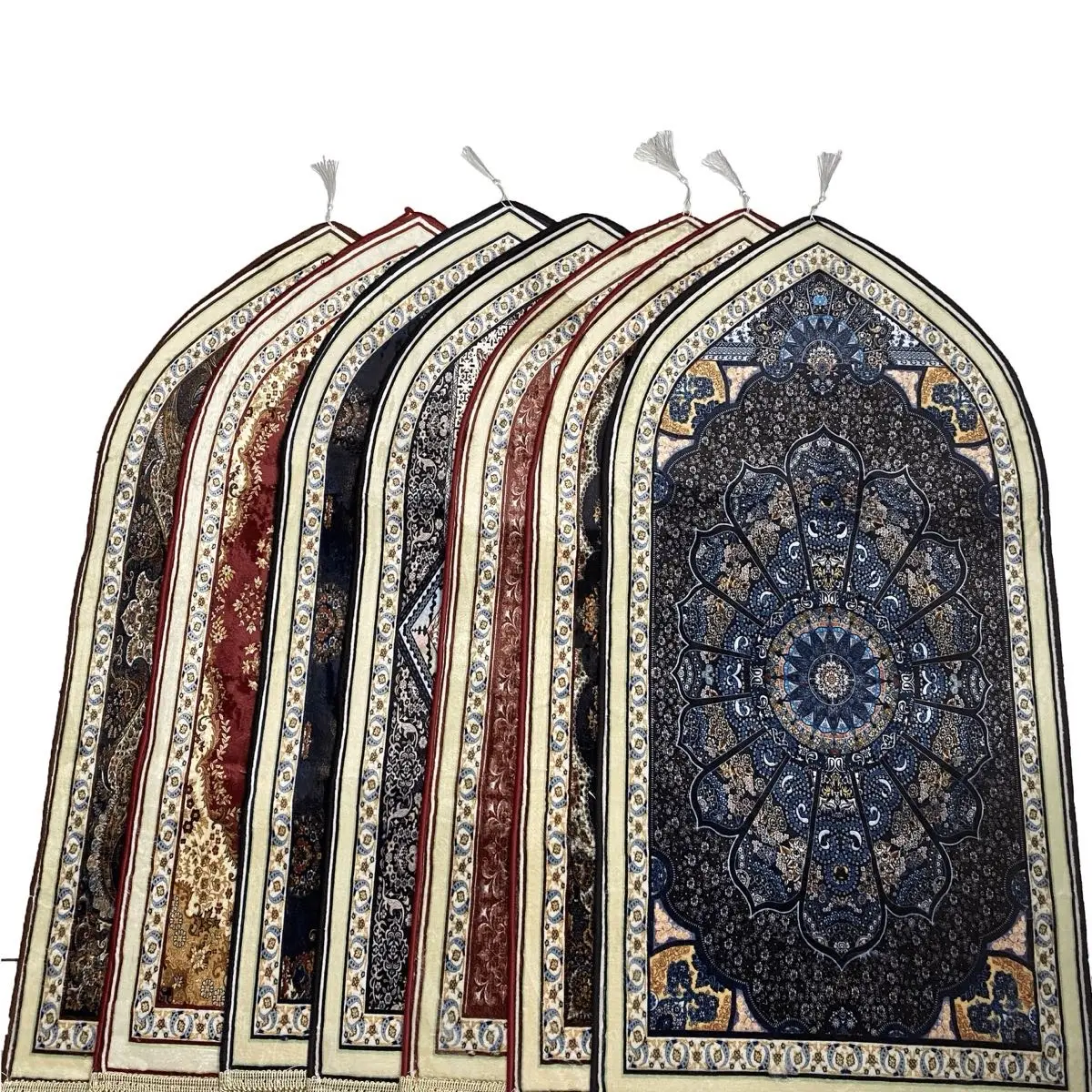 Sajadah Cutting Kubah Motif Medium Tebal dan Halus 53x105 cm|Antislip dan Busa Premium|Satuan|Grosir|Kodi Termurah dan Terlengkap Muslim