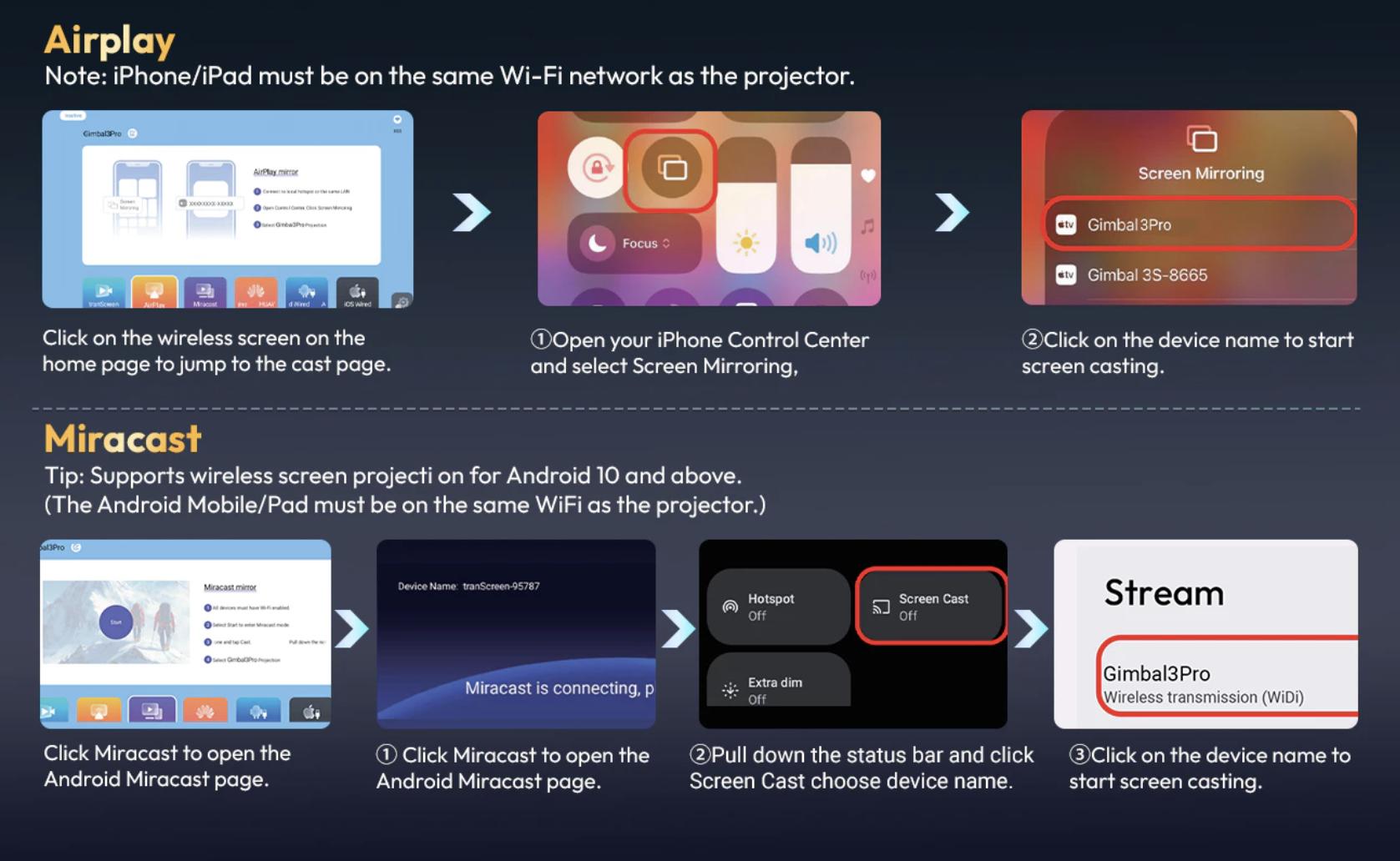 XGODY Gimbal 3 Pro Smart Proyektor LCD Android 11 - 720P - Auto Keystone - Netflix - YouTube - 220 ANSI