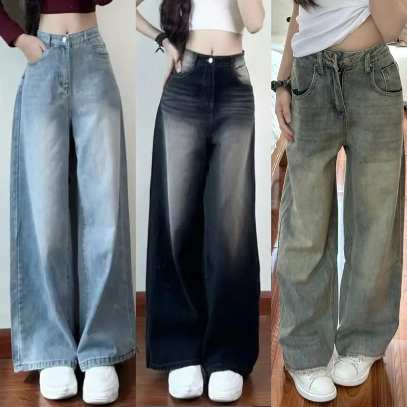 Quần Jeans Ống Rộng, Quần Jeans Nữ Dễ Thương Đơn Giản Siêu Sang Cho Chị Em Chuppy (50-93Kg)- Q539 Q540 Q547