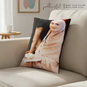 PillowArt Bantal Custom Foto Fullprint Ukuran 60 x 40 cm - Hadiah Unik Aesthetic ART026