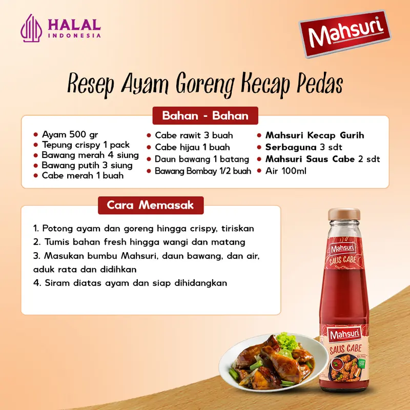 Mahsuri Saus Cabe 235 gram - Masakan 1