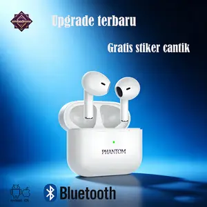 2026 NEW EMBEDRONE PHANTOM M10 Earphone Bluetooth Nirkabel True Wireless, Anti Air Dalam, Baterai Tahan Lama, TWS, Suara Stereo Bass Kuat, Audio Surround 3D, Peredam Suara Cerdas, Gaming Kompetitif,  Musik, Olahraga, Earphone Bluetooth Nirkabel