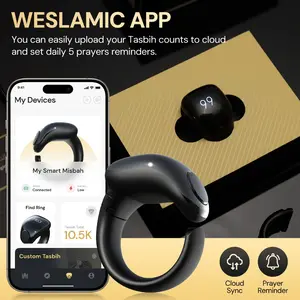 Weslamic C1 iTasbih Salam Cincin Tasbih Elektronik Alat Bantu Doa Ibadah Muslim Zikir Digital