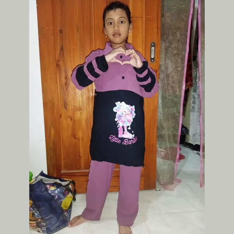 Product Introduction of Setelan Anak Berbie Bahan Crinkle Air Flow Kekinian // Setelan Anak Perempuan Terlaris Dan Viral Little Barbie Set Kids Lengan panjang Motif Fashion Lucu 39