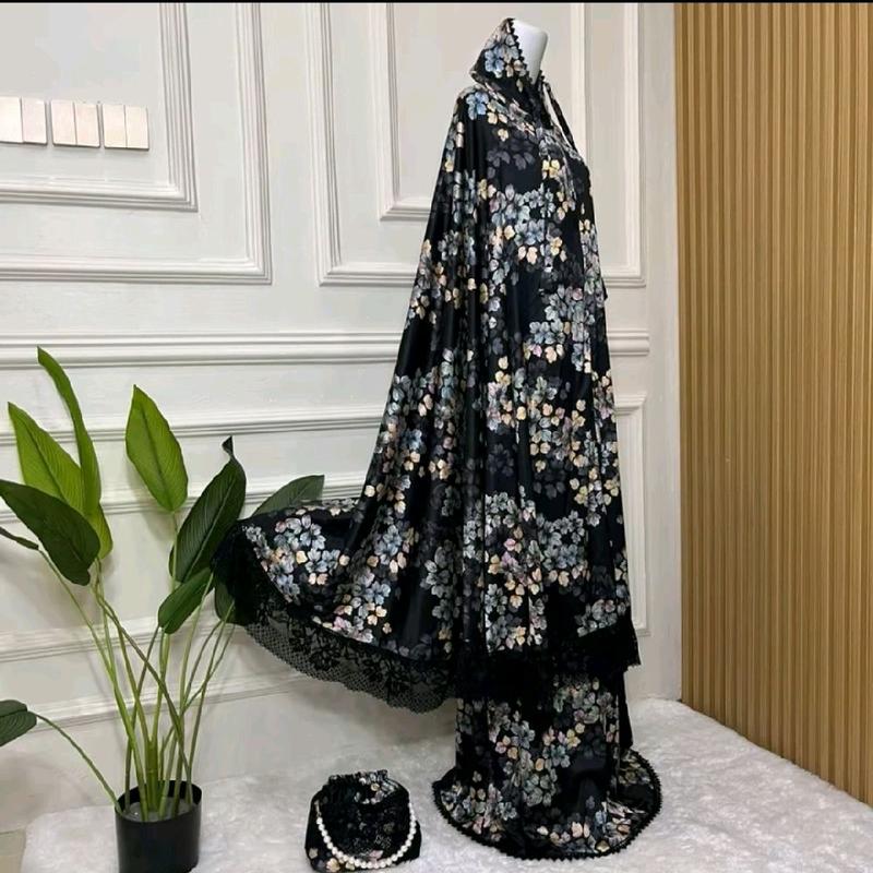 mukena/ mukena dewasa sutra printing original tas mutiara 0