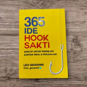 Buku 365 Hook Sakti by Leo Geovani - Efektif untuk Mengejar Konten Viral & Penjualan